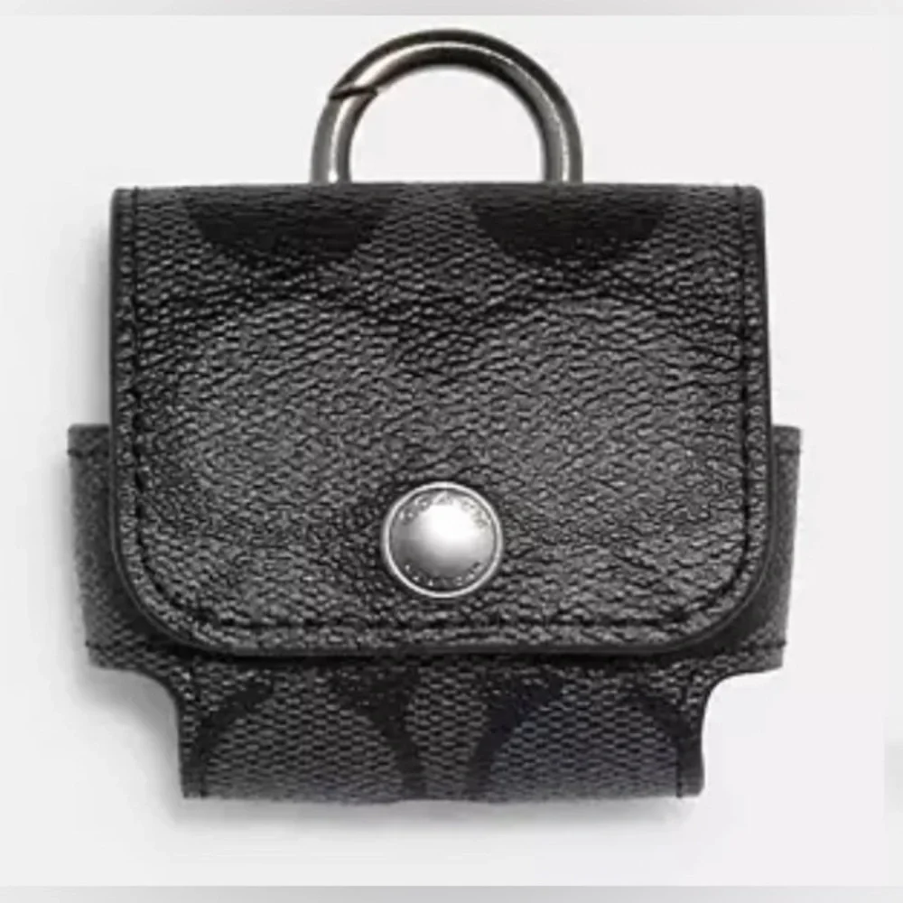 NWT Coach Monogramed Earbud Case- Large
